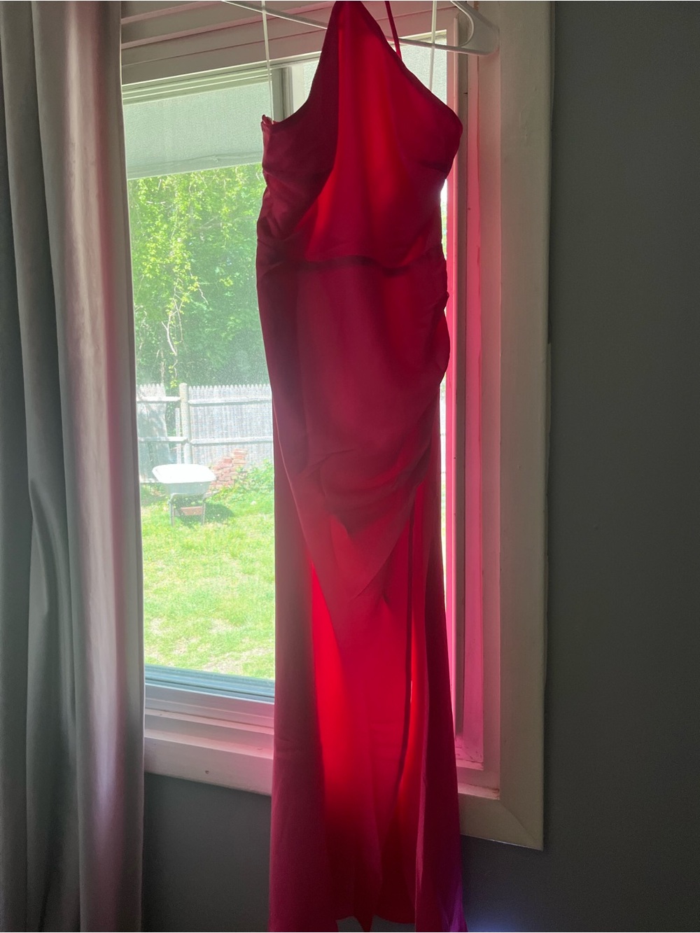 Hello Molly Hot Pink Draped Dress